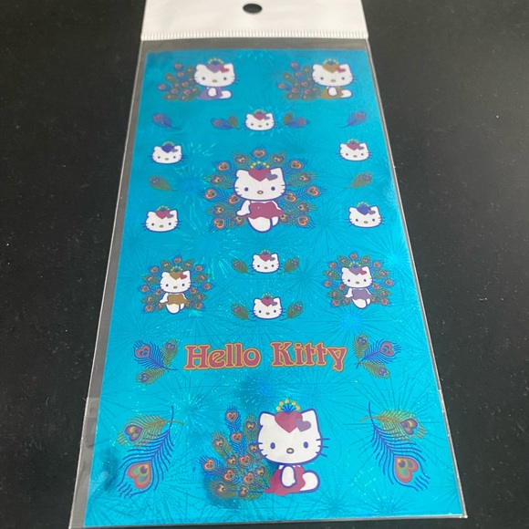 Rare Hello Kitty Sanrio Peacock Stickers - Picture 1 of 2